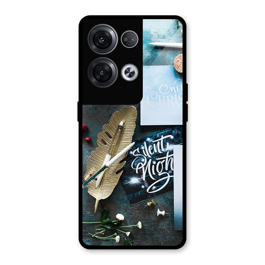 Silent Night Celebrations Glass Back Case for Oppo Reno8 Pro 5G