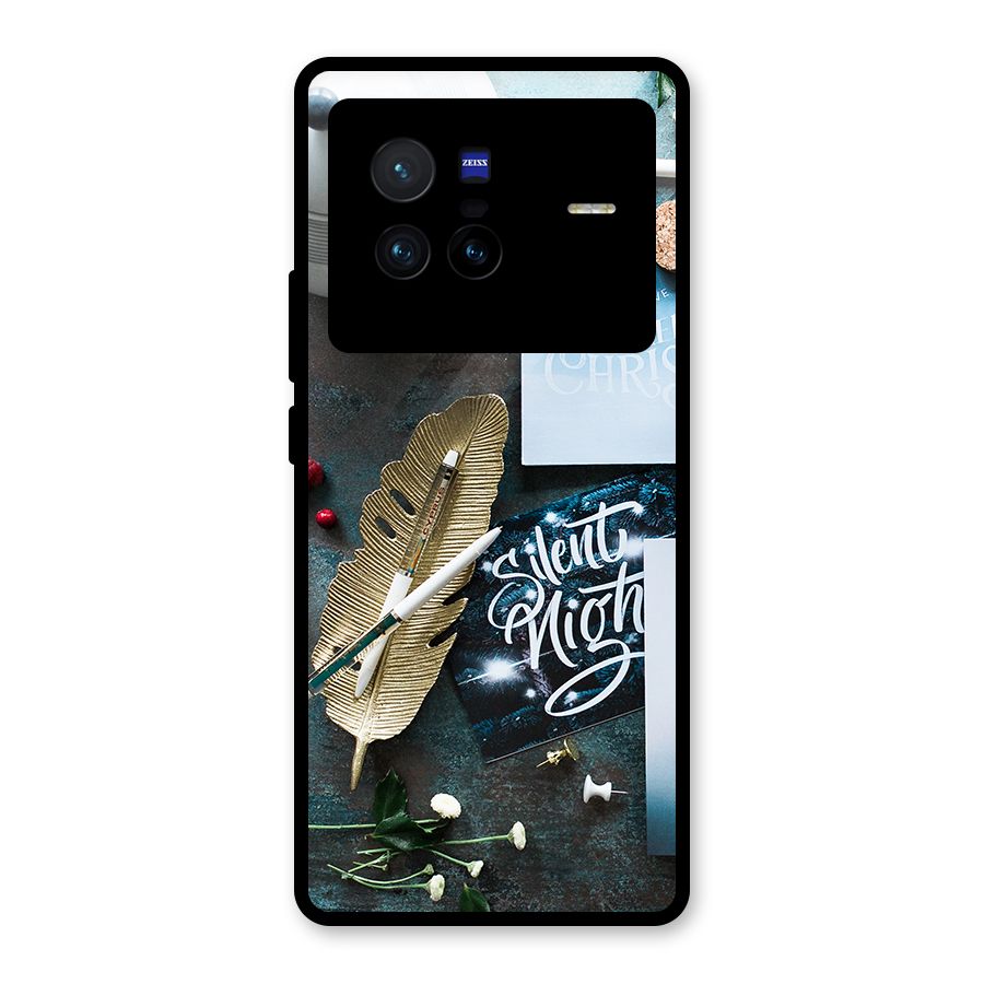 Silent Night Celebrations Glass Back Case for Vivo X80