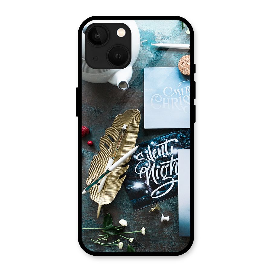 Silent Night Celebrations Glass Back Case for iPhone 13
