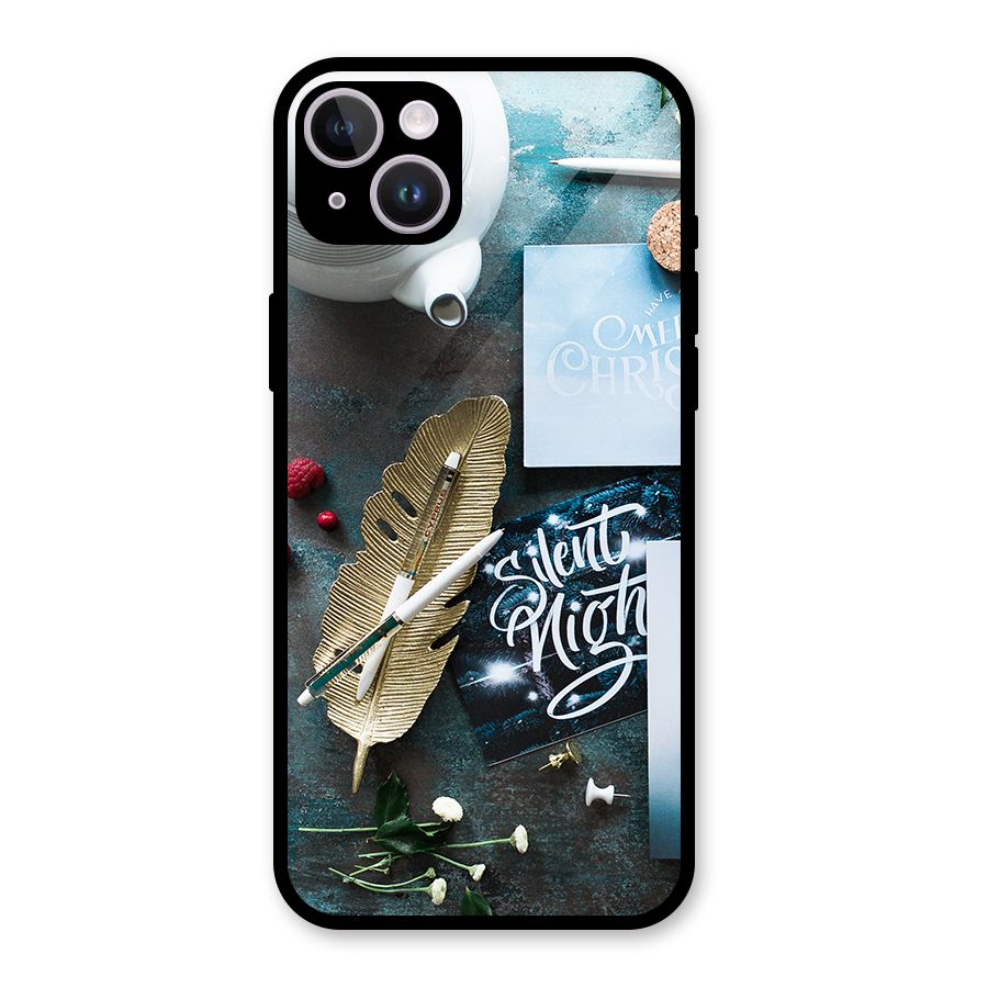 Silent Night Celebrations Glass Back Case for iPhone 14 Plus