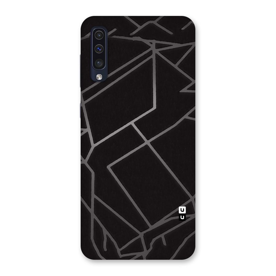Silver Angle Design Back Case for Galaxy A50