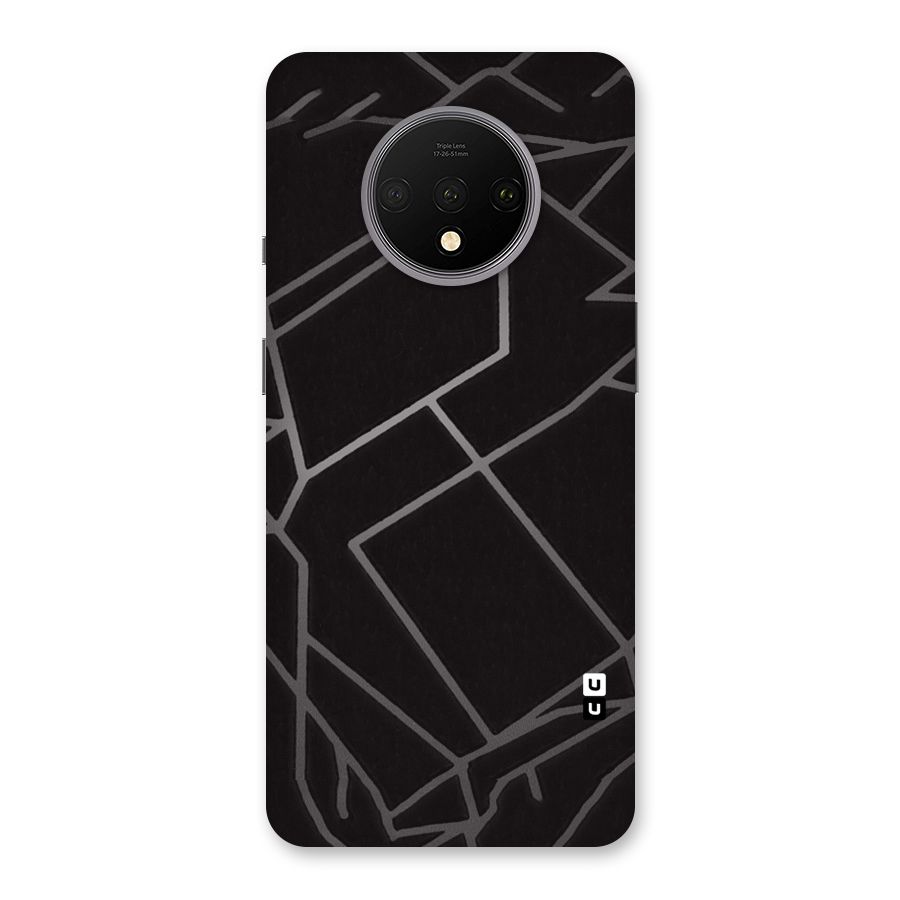Silver Angle Design Back Case for OnePlus 7T