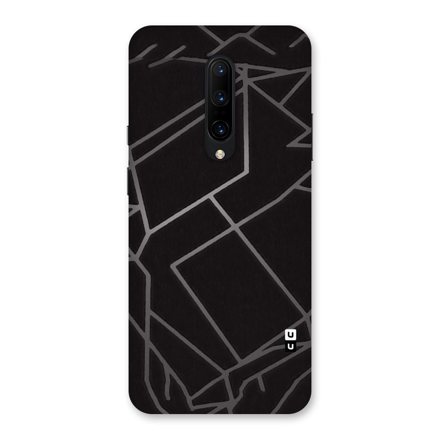 Silver Angle Design Back Case for OnePlus 7 Pro