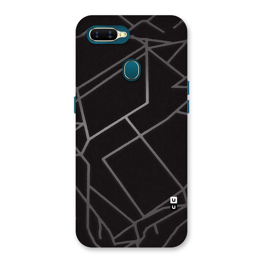 Silver Angle Design Back Case for Oppo A11k