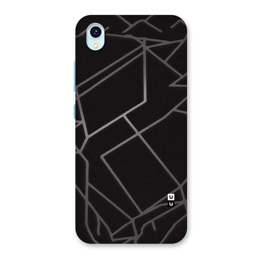 Silver Angle Design Back Case for Vivo Y1s