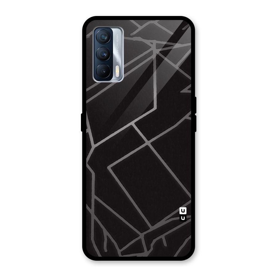 Silver Angle Design Glass Back Case for Realme X7