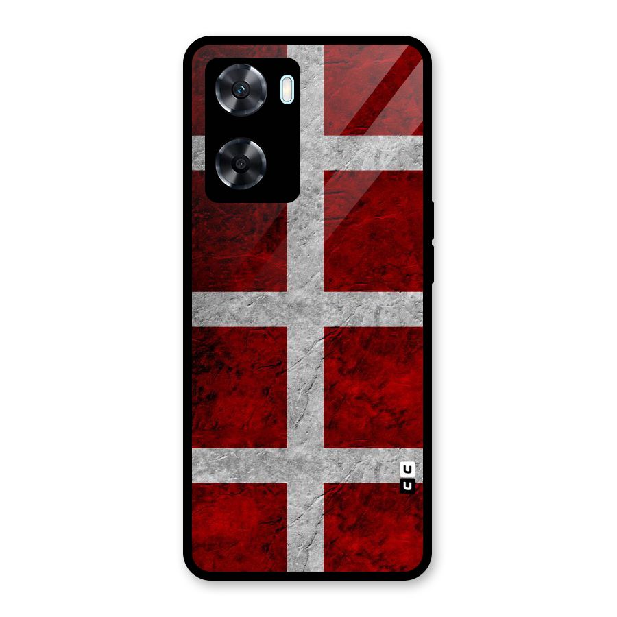 Silver Lines Glass Back Case for Oppo A77