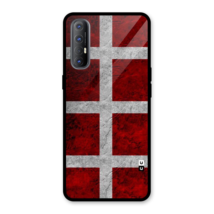 Silver Lines Glass Back Case for Oppo Reno3 Pro