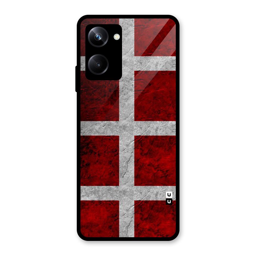 Silver Lines Glass Back Case for Realme 10 Pro