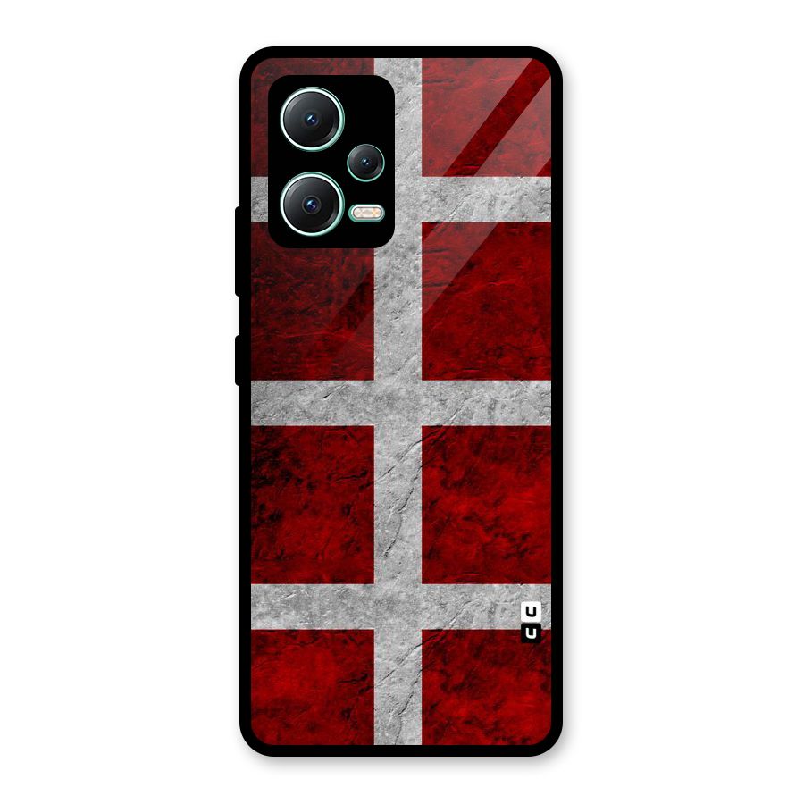 Silver Lines Glass Back Case for Redmi Note 12 5G