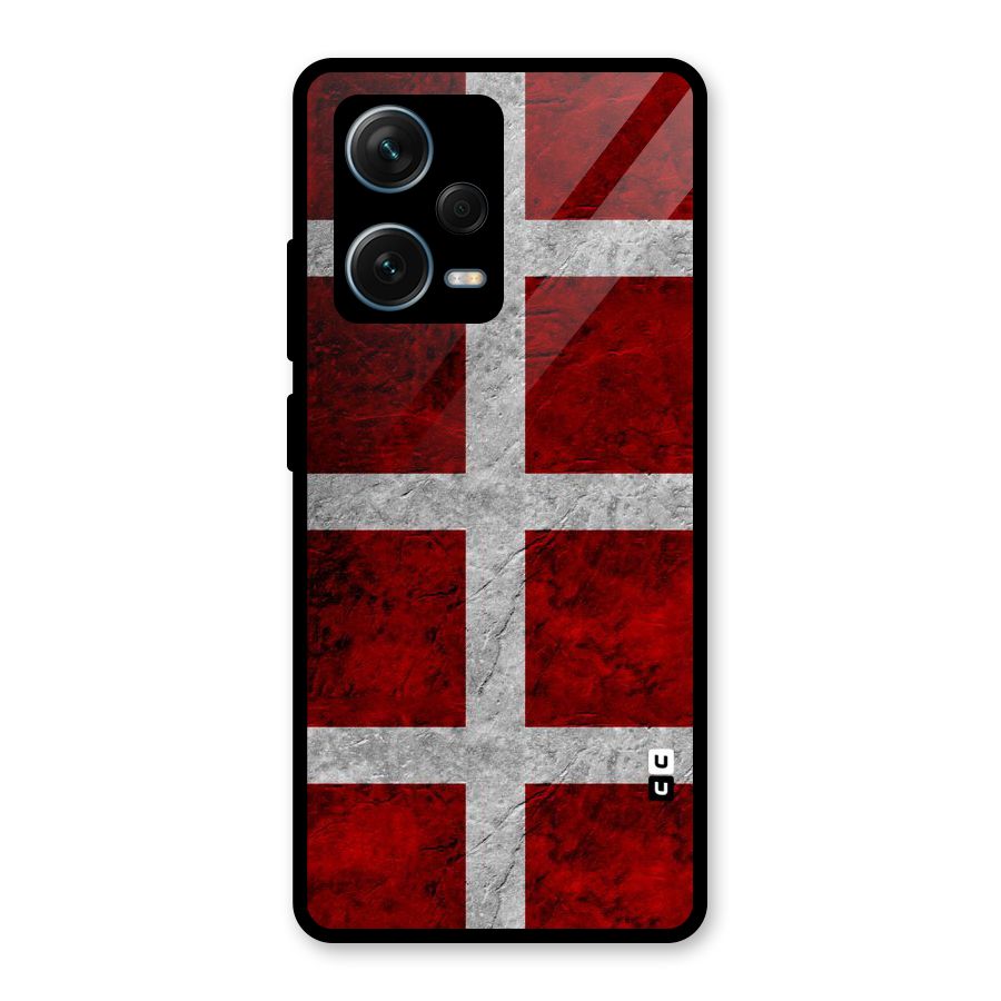 Silver Lines Glass Back Case for Redmi Note 12 Pro Plus 5G