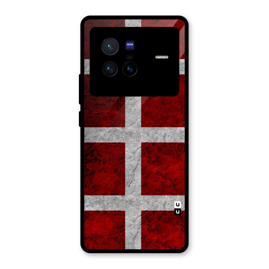 Silver Lines Glass Back Case for Vivo X80