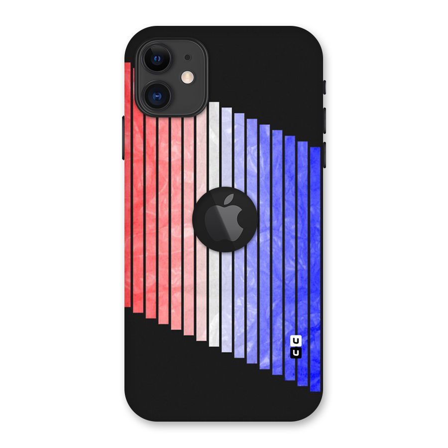 Simple Bars Back Case for iPhone 11 Logo Cut