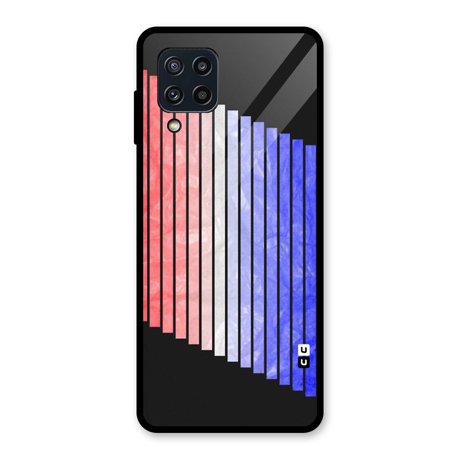 Simple Bars Glass Back Case for Galaxy M32