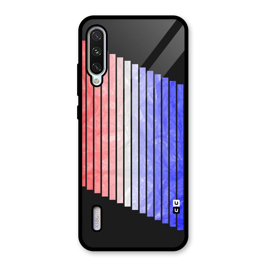 Simple Bars Glass Back Case for Mi A3
