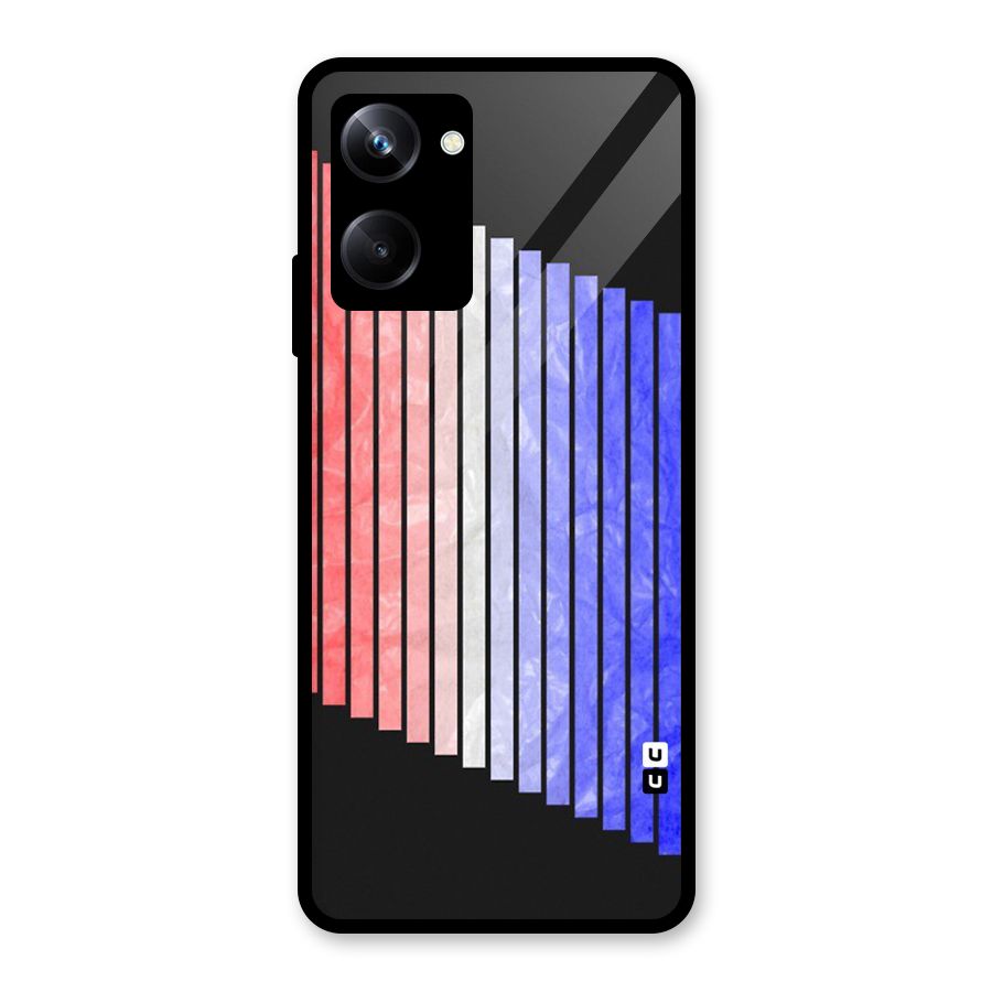 Simple Bars Glass Back Case for Realme 10 Pro