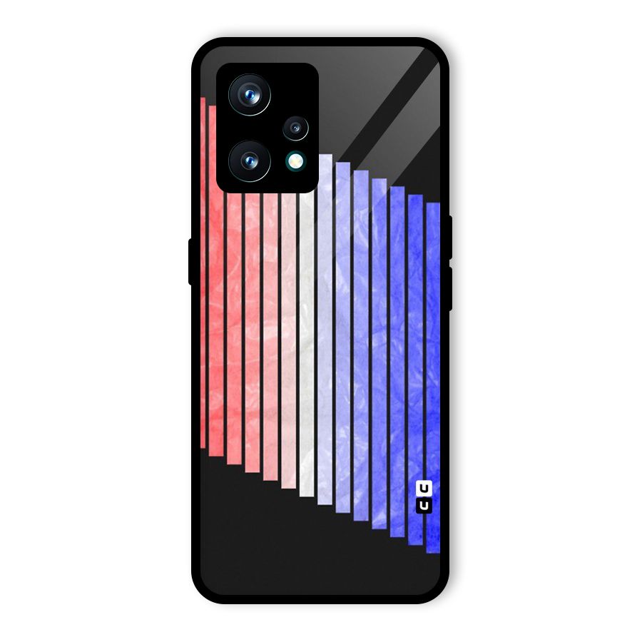 Simple Bars Glass Back Case for Realme 9 Pro Plus 5G