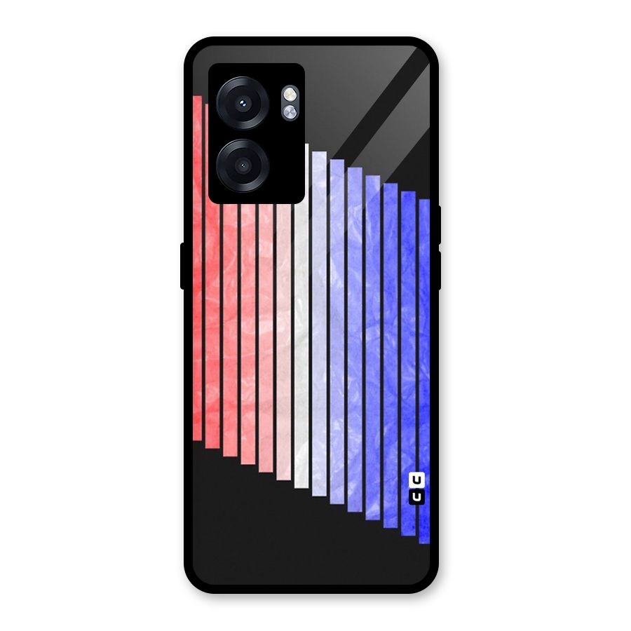 Simple Bars Glass Back Case for Realme Narzo 50 5G