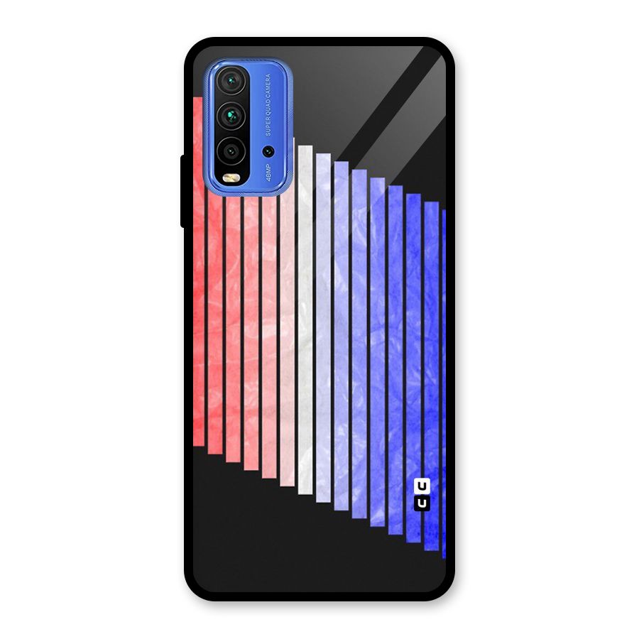 Simple Bars Glass Back Case for Redmi 9 Power