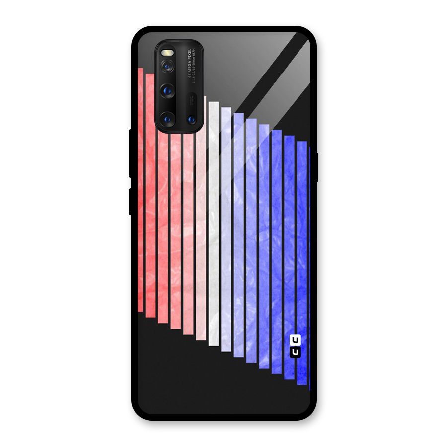 Simple Bars Glass Back Case for Vivo iQOO 3