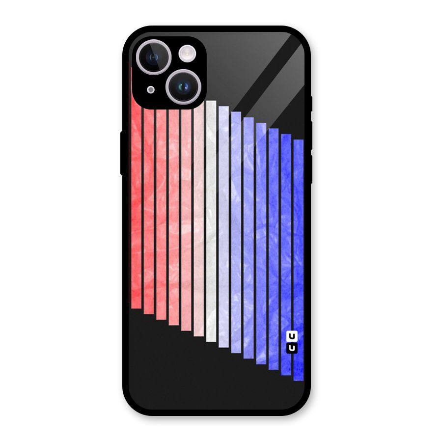 Simple Bars Glass Back Case for iPhone 14 Plus