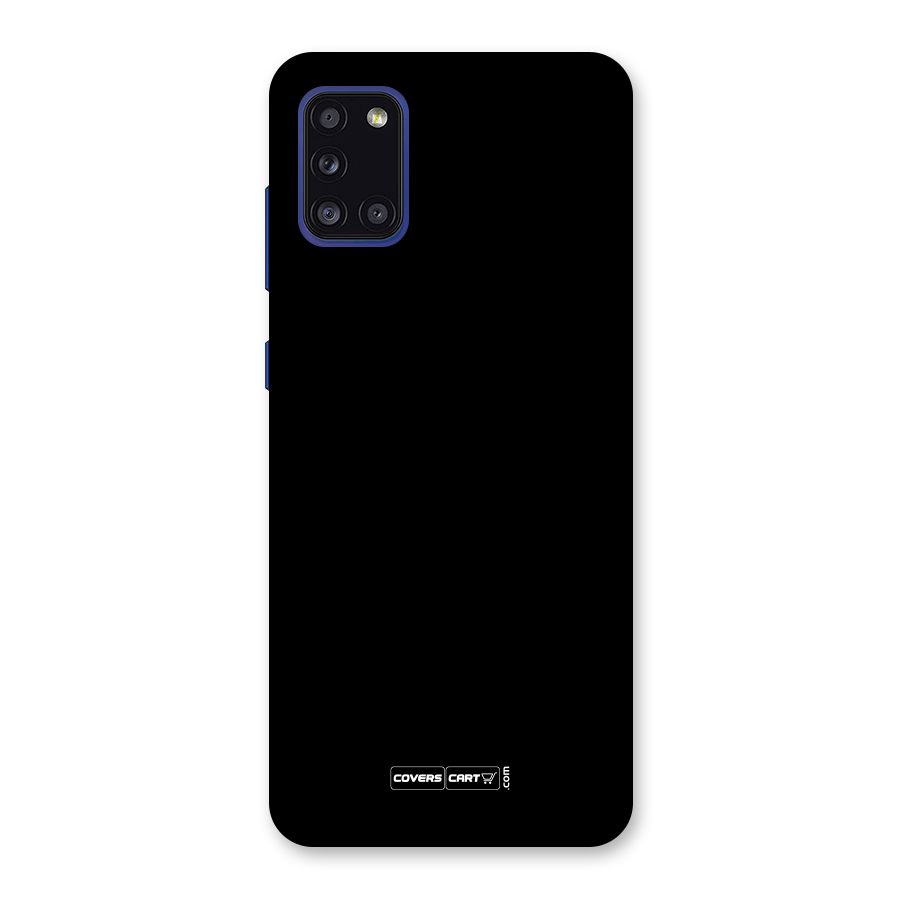 Simple Black Back Case for Galaxy A31