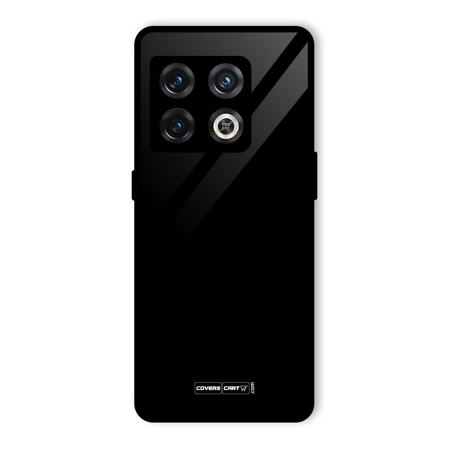 Simple Black Glass Back Case for OnePlus 10 Pro 5G