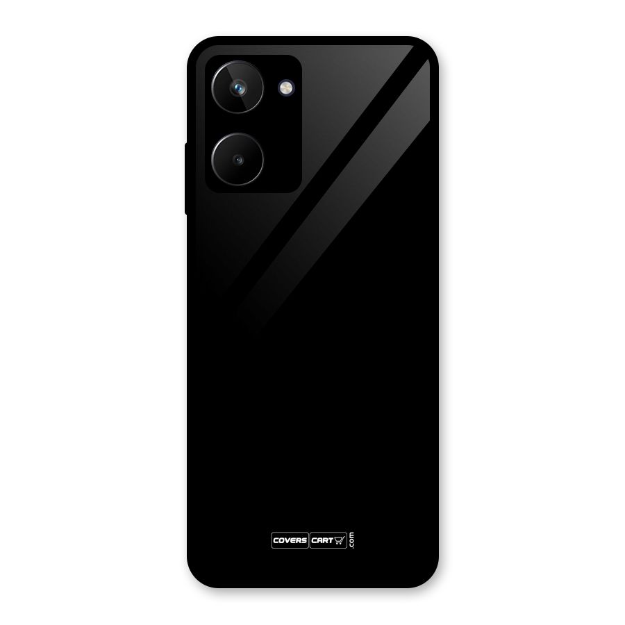 Simple Black Glass Back Case for Realme 10