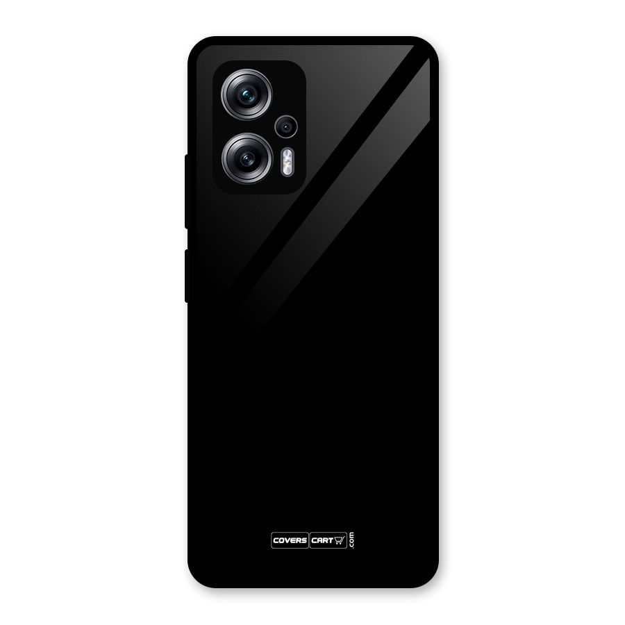 Simple Black Glass Back Case for Redmi K50i