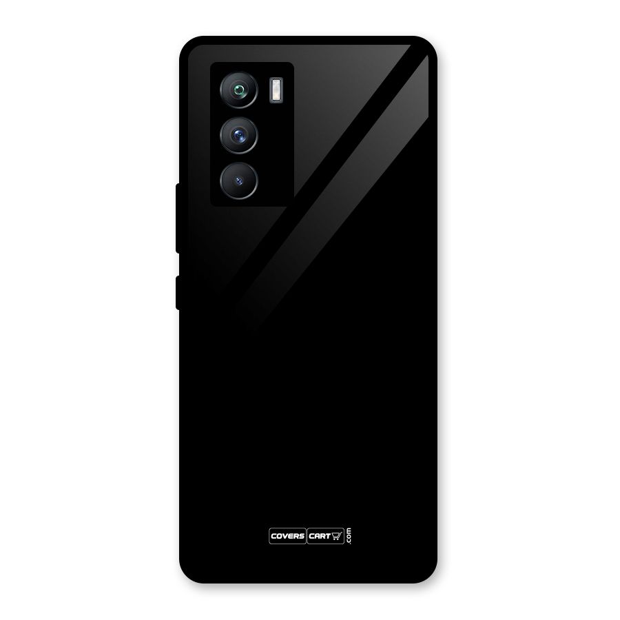 Simple Black Glass Back Case for Vivo iQOO 9 SE
