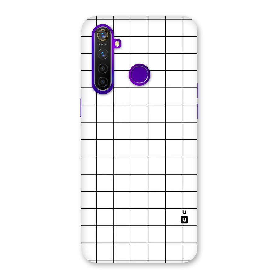 Simple Checks Back Case for Realme 5 Pro