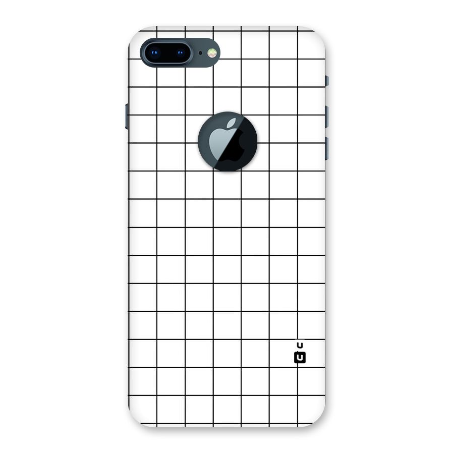 Simple Checks Back Case for iPhone 7 Plus Logo Cut