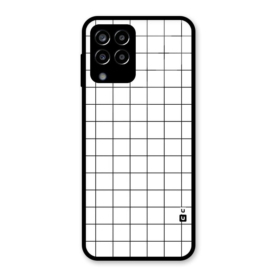 Simple Checks Glass Back Case for Galaxy M33