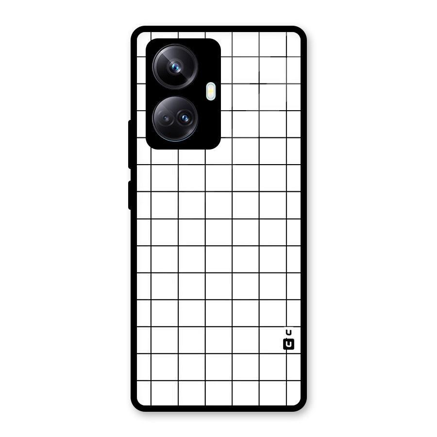 Simple Checks Glass Back Case for Realme 10 Pro Plus