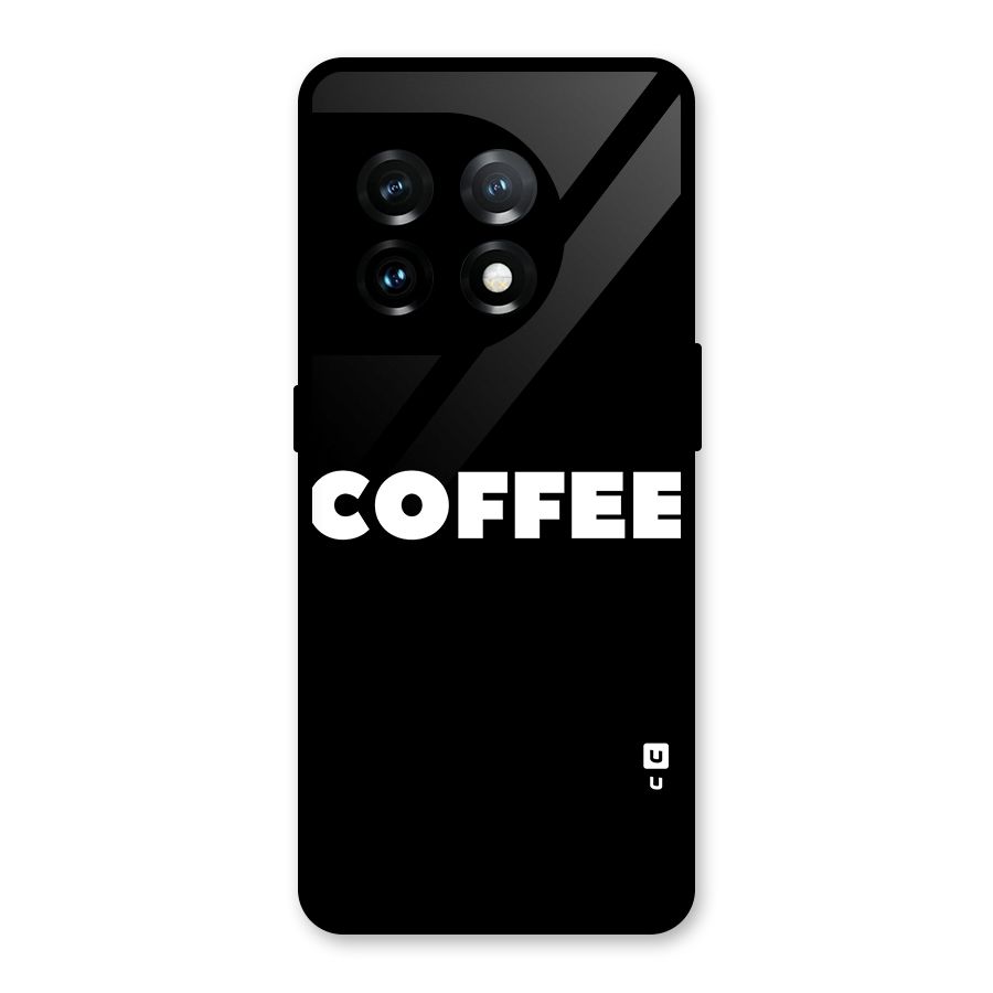 Simple Coffee Glass Back Case for OnePlus 11
