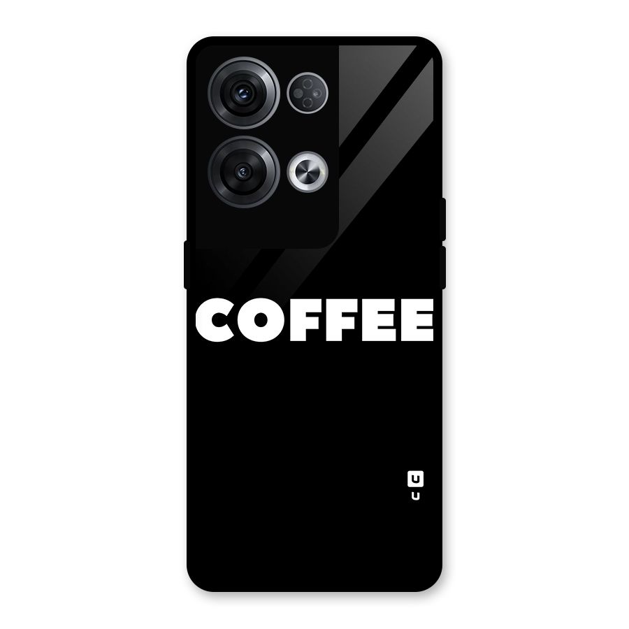 Simple Coffee Glass Back Case for Oppo Reno8 Pro 5G