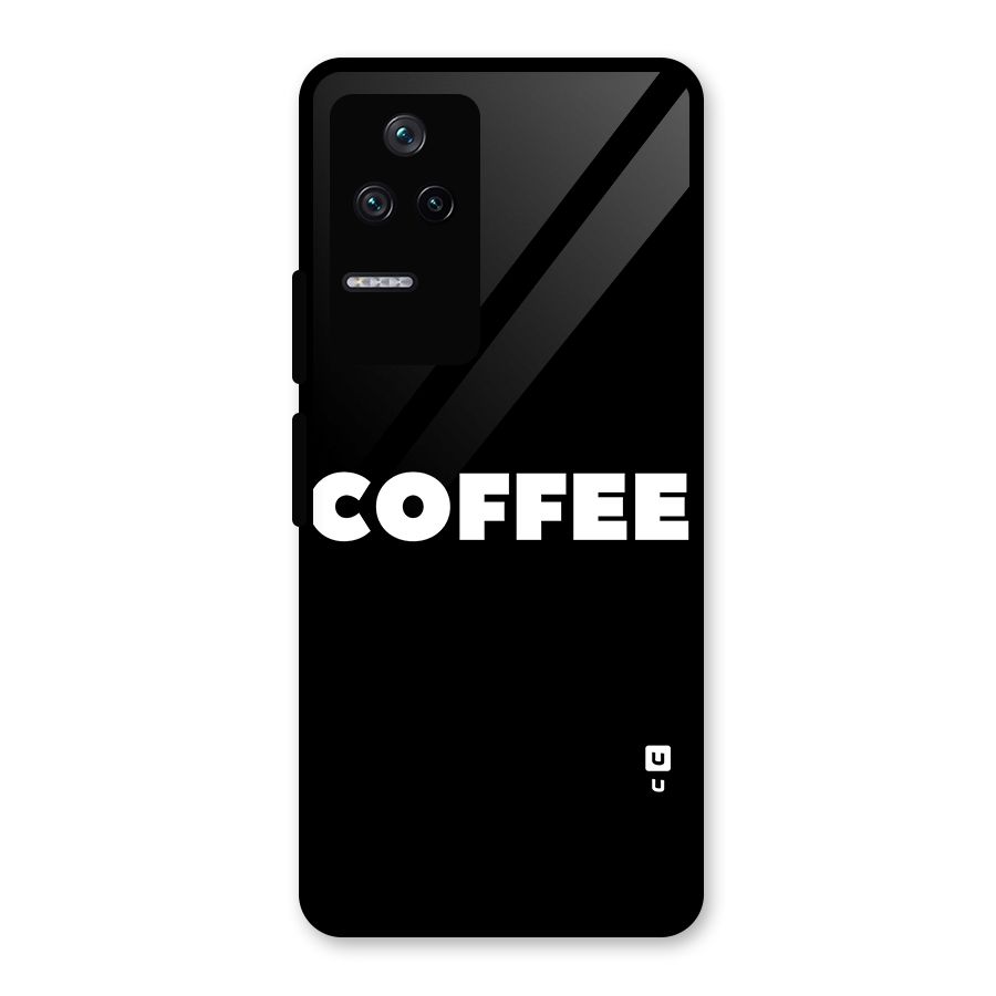 Simple Coffee Glass Back Case for Poco F4 5G