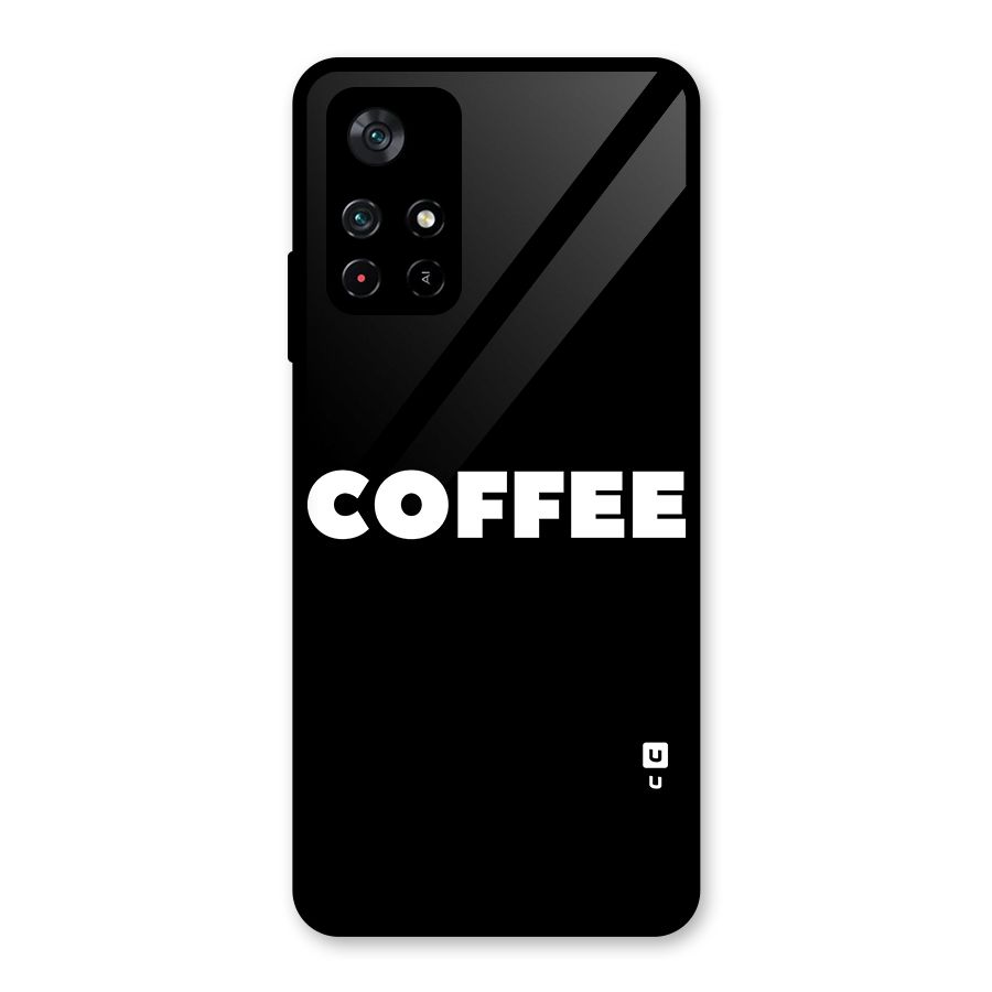 Simple Coffee Glass Back Case for Poco M4 Pro 5G