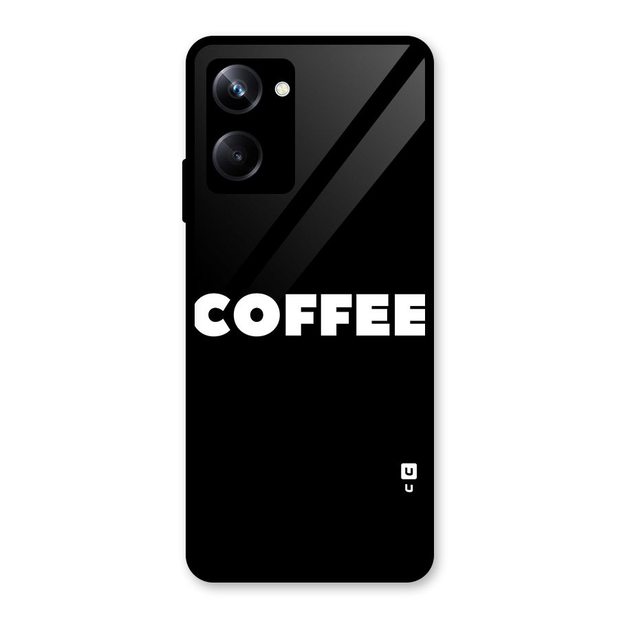 Simple Coffee Glass Back Case for Realme 10 Pro
