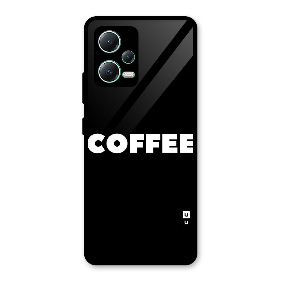 Simple Coffee Glass Back Case for Redmi Note 12 5G