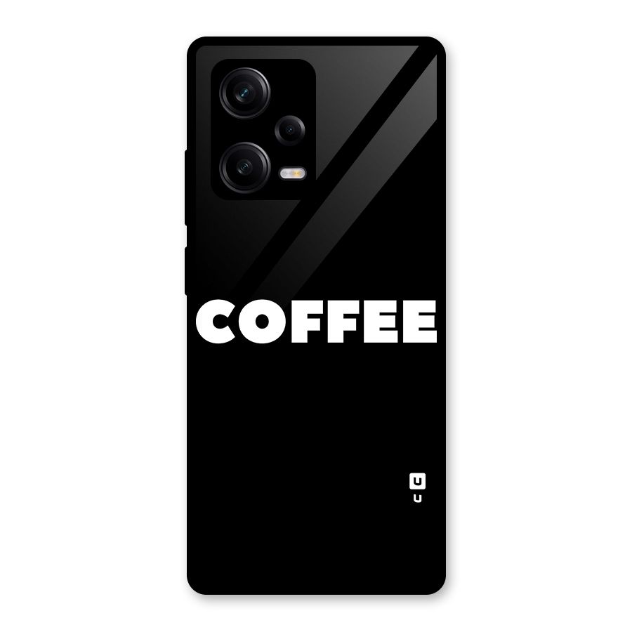 Simple Coffee Glass Back Case for Redmi Note 12 Pro