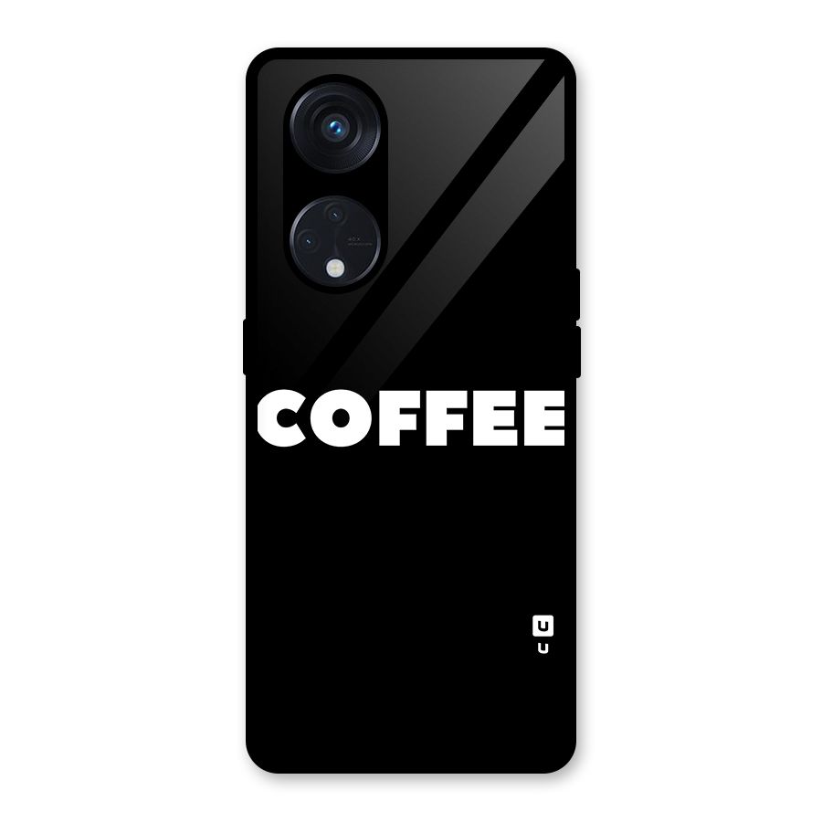 Simple Coffee Glass Back Case for Reno8 T 5G