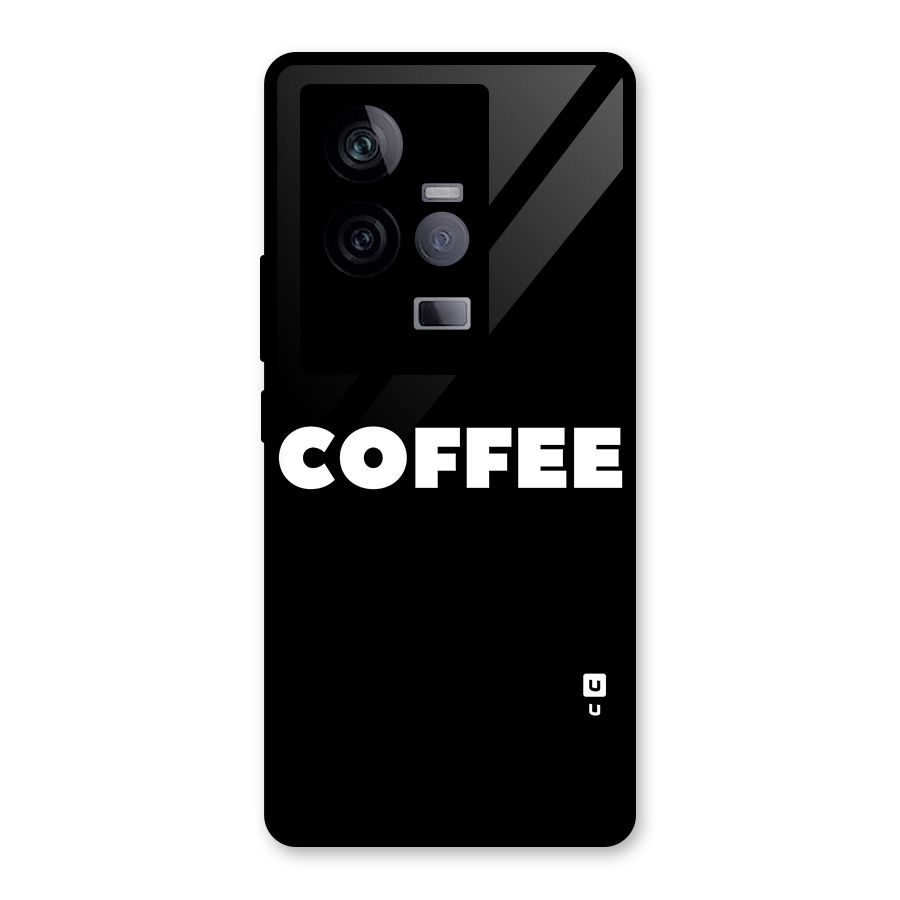 Simple Coffee Glass Back Case for Vivo iQOO 11 5G