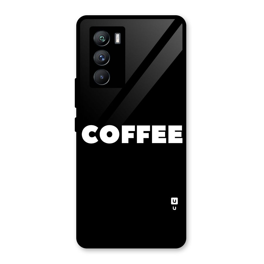 Simple Coffee Glass Back Case for Vivo iQOO 9 SE