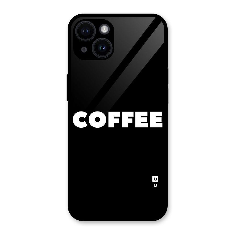 Simple Coffee Glass Back Case for iPhone 14