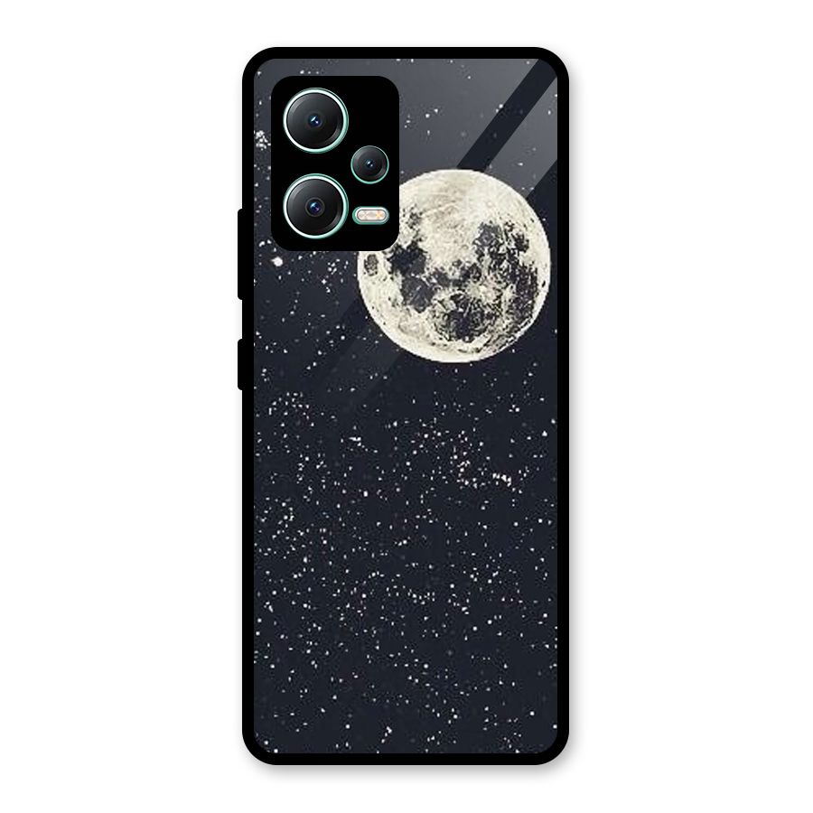 Simple Galaxy Glass Back Case for Redmi Note 12 5G