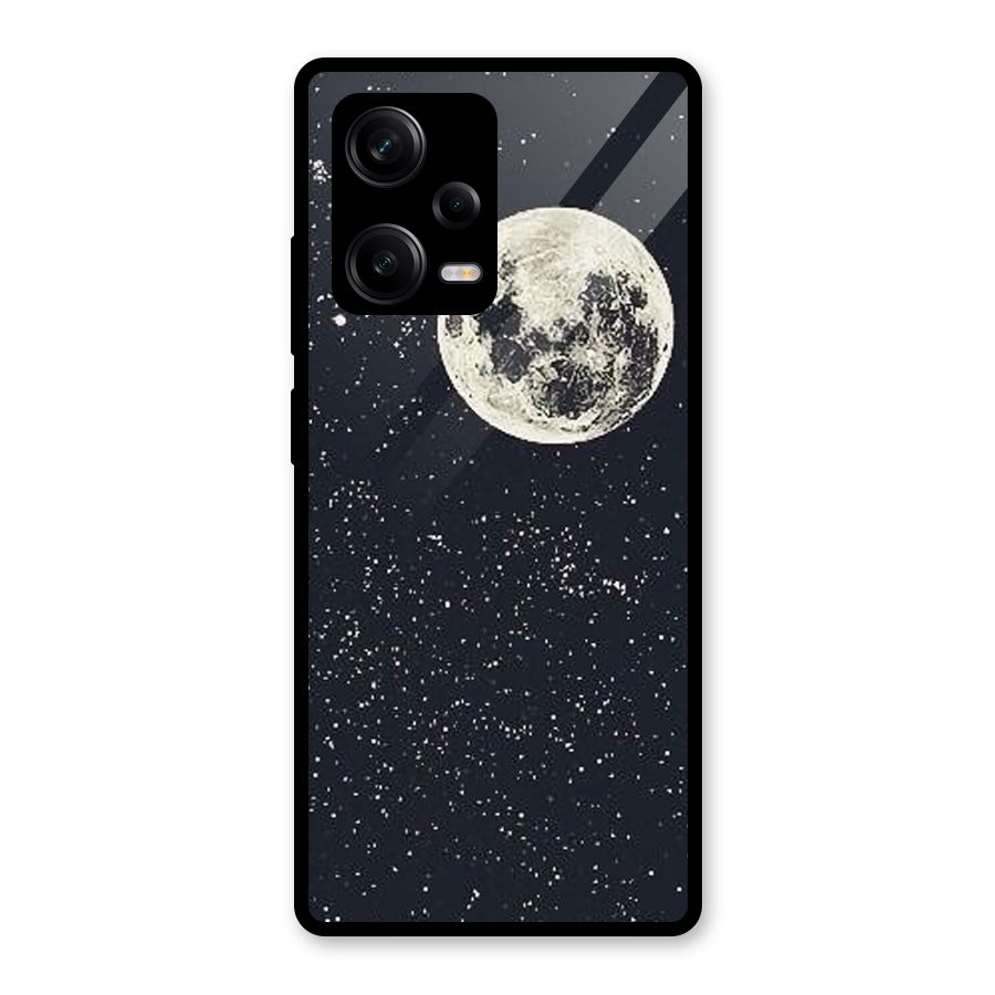 Simple Galaxy Glass Back Case for Redmi Note 12 Pro