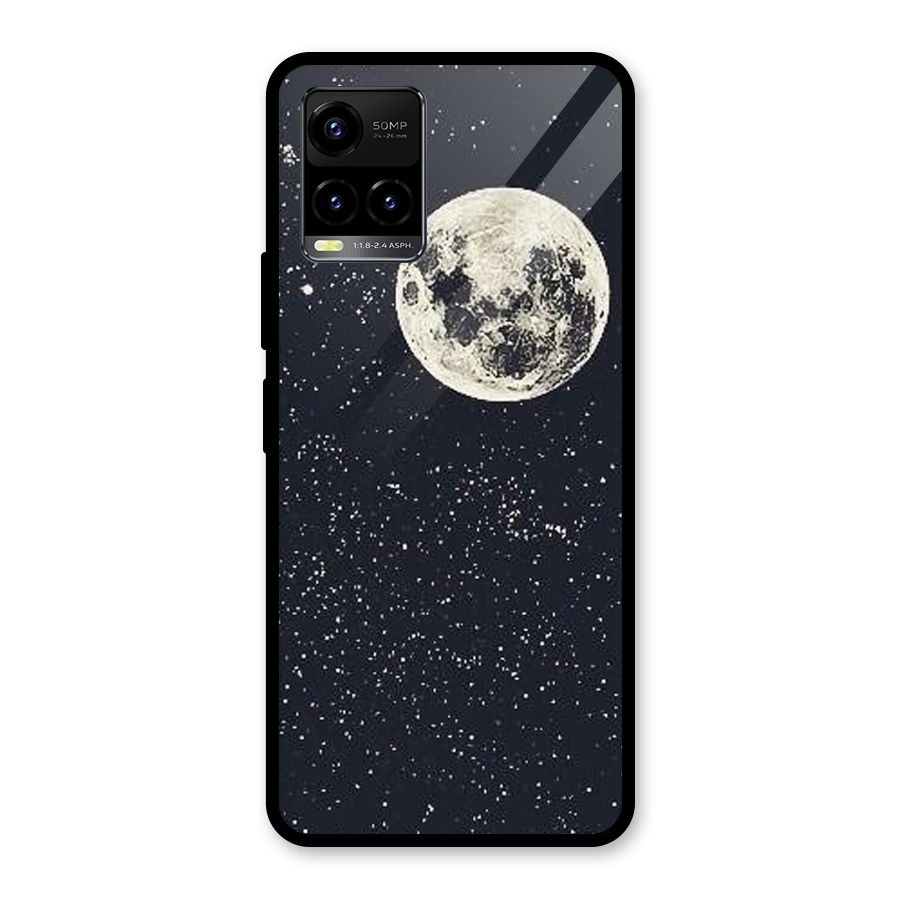 Simple Galaxy Glass Back Case for Vivo Y21A