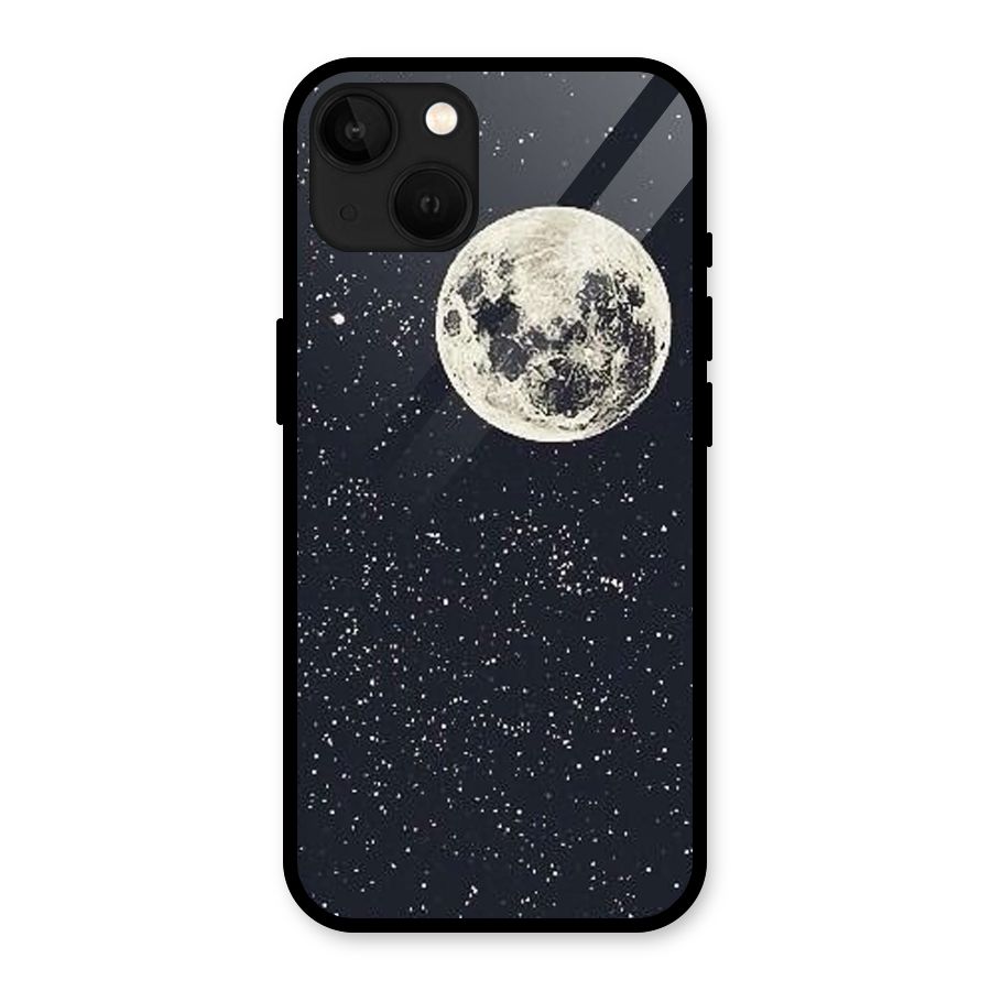 Simple Galaxy Glass Back Case for iPhone 13