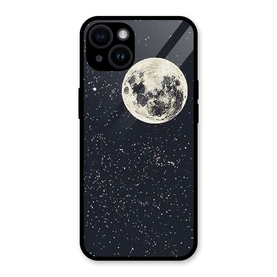 Simple Galaxy Glass Back Case for iPhone 14